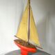 Tirot 401 wooden basin sailboat, vintage toy