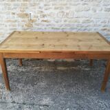 Farmhouse table with two extensions