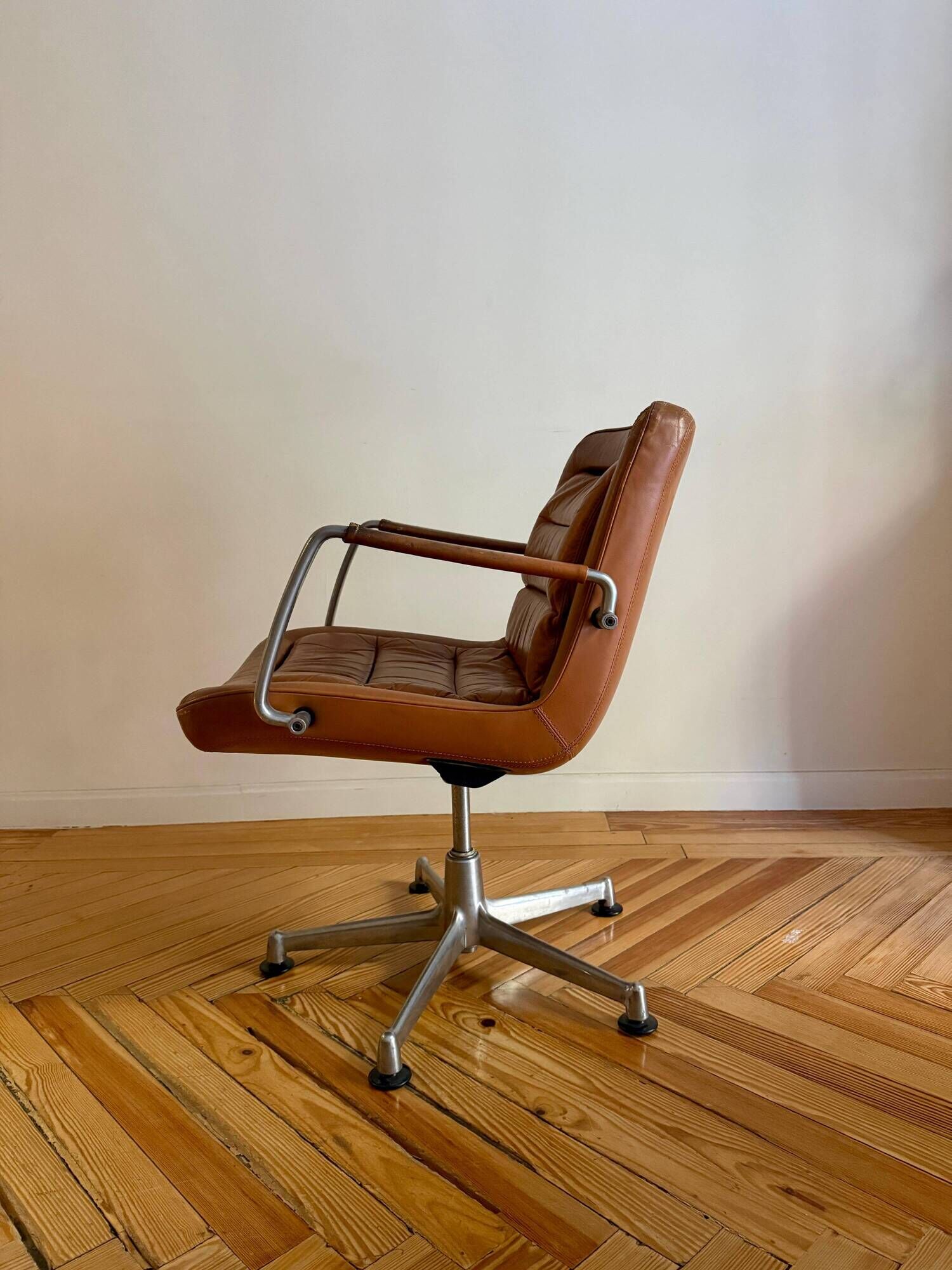 Leather chair by Jorgen Kastholm for Kusch & Co. 1970s.