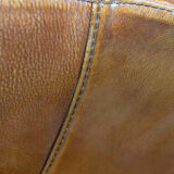 Leather swivel armchairs, early twenty-first century, set of 2