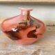 Single flower vase signed Gérard Torchaux, Art glass.