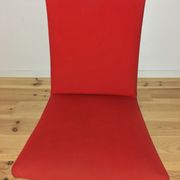 Chaise Steiner vintage années 60 rouge bois