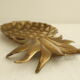Vide poche vintage ananas en laiton