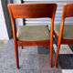 Set of 4 Danish teak chairs