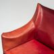 Mario Bellini model Cab 413 dining armchair in leather Cassina Italy 1977