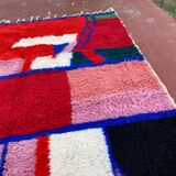 Contemporary Beni Ouarain Rug 300x200 cm – Multicoloured Abstract Patterns