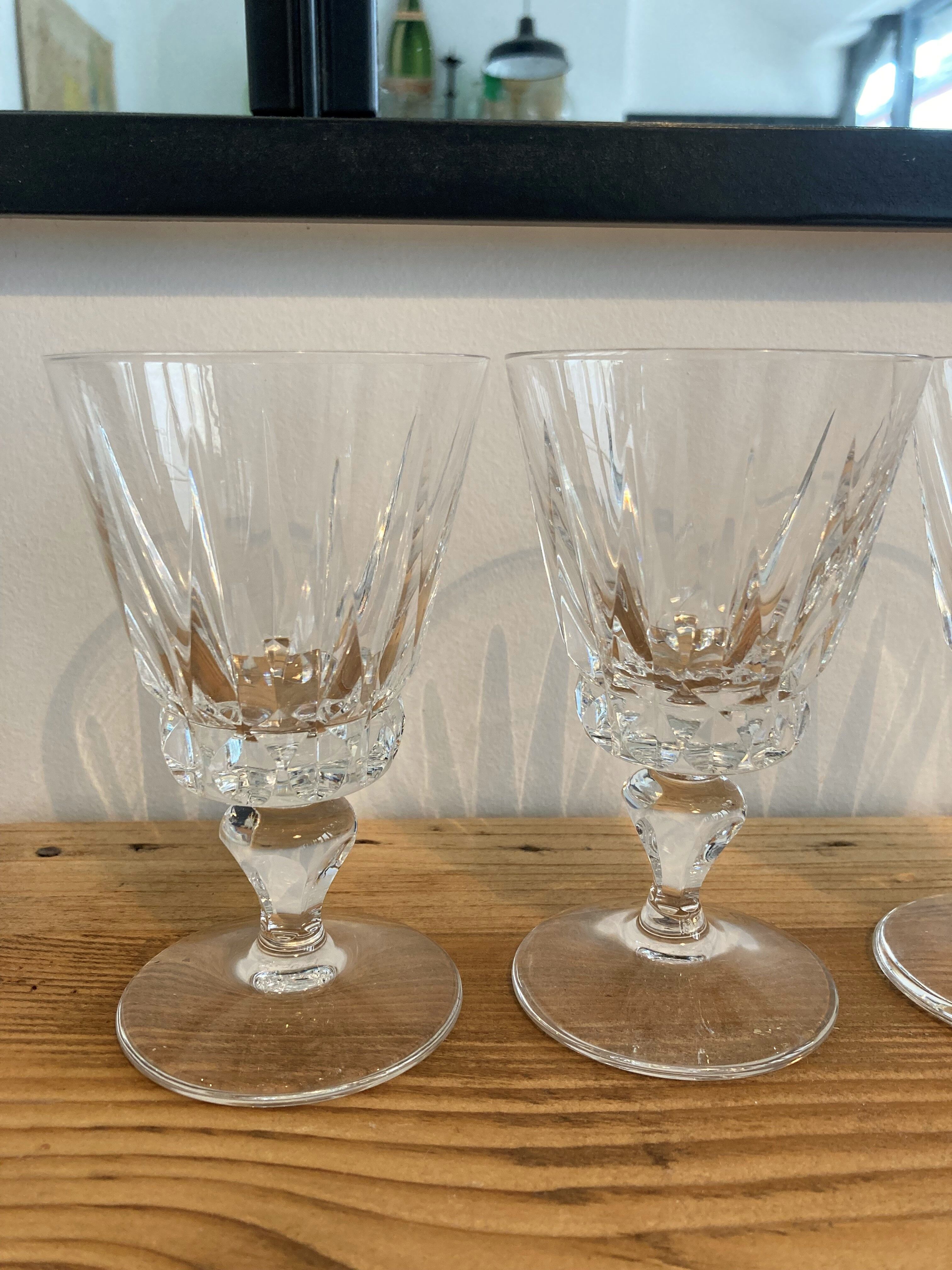 Set of 4 glasses wine Saint Louis model Guernsey