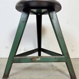 Dark Green Industrial Workshop Stool from Drupol, 1960s