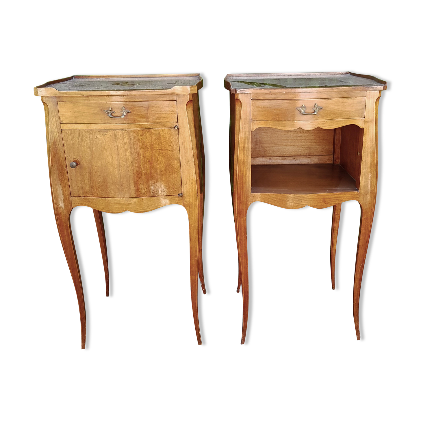 Pair of Louis XV style bedside tables