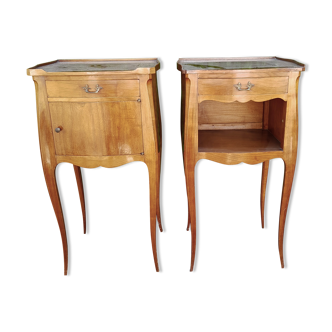 Pair of Louis XV style bedside tables