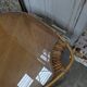 Table basse rotin et verre