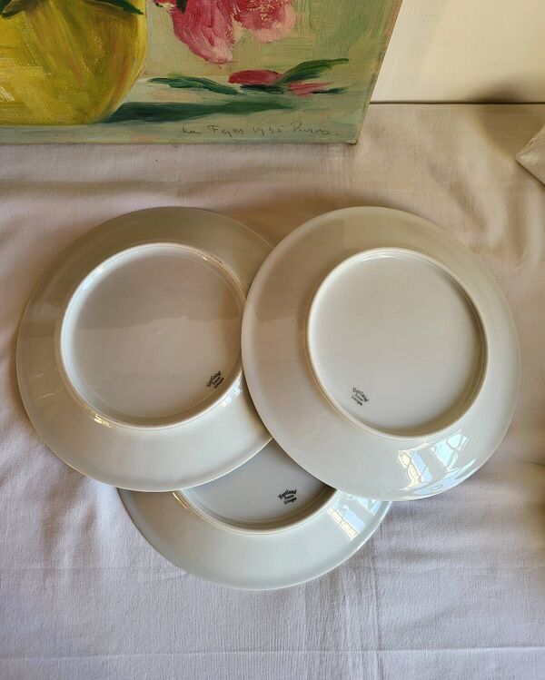 6 Assiettes à Dessert en Porcelaine Haviland France Limoges