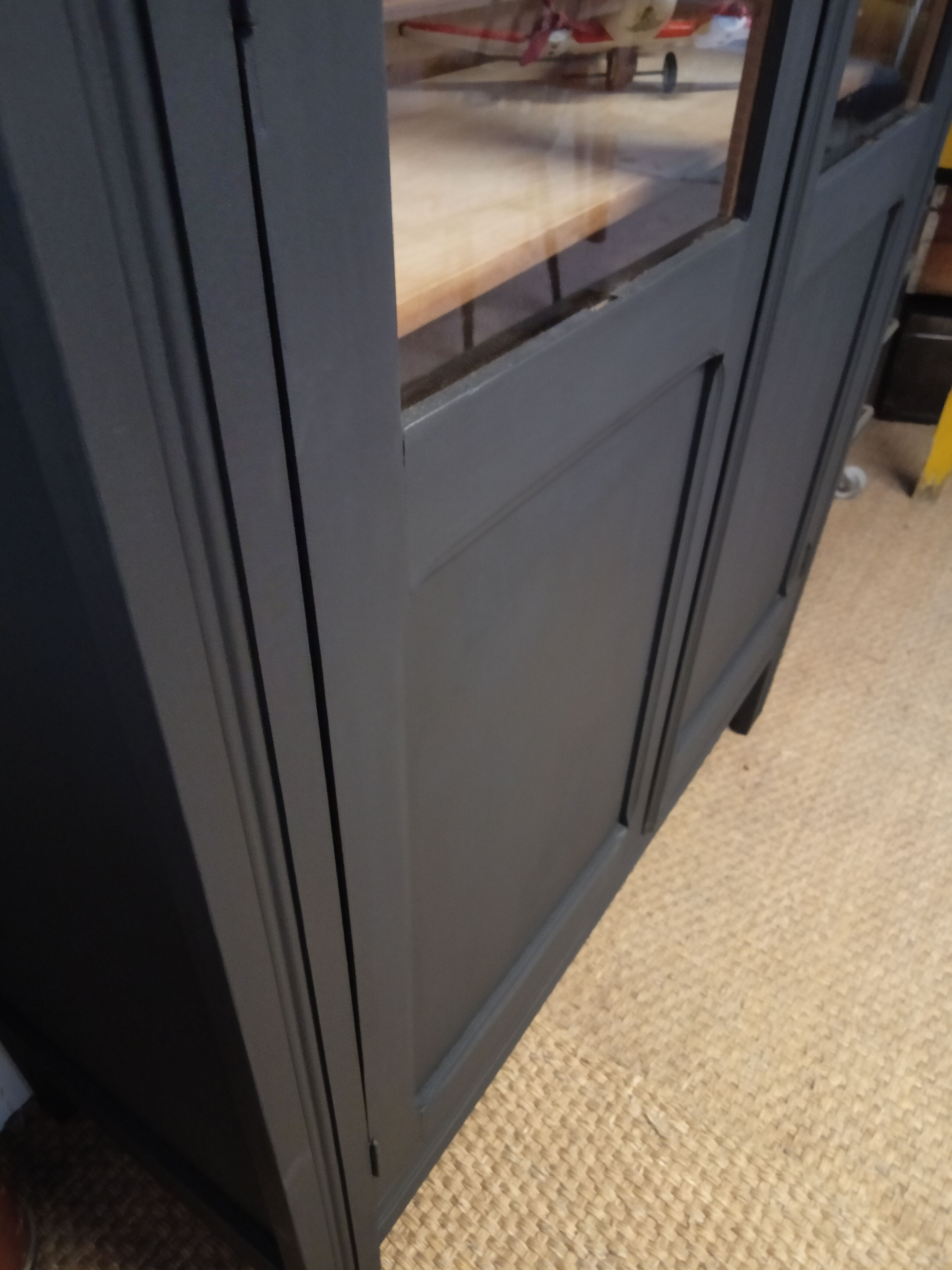 Patinated wooden library