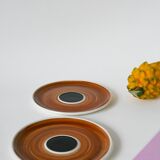 Paire d'assiettes à dessert Villeroy & Boch Design, 1960