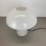 Grande lampe de table en verre ufo de 36 cm fabriquée par glashütte limburg, allemagne, années 1970