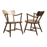 2x swedish cabin lounge armchairs