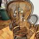 Armchair Emmanuelle rattan tinted brown