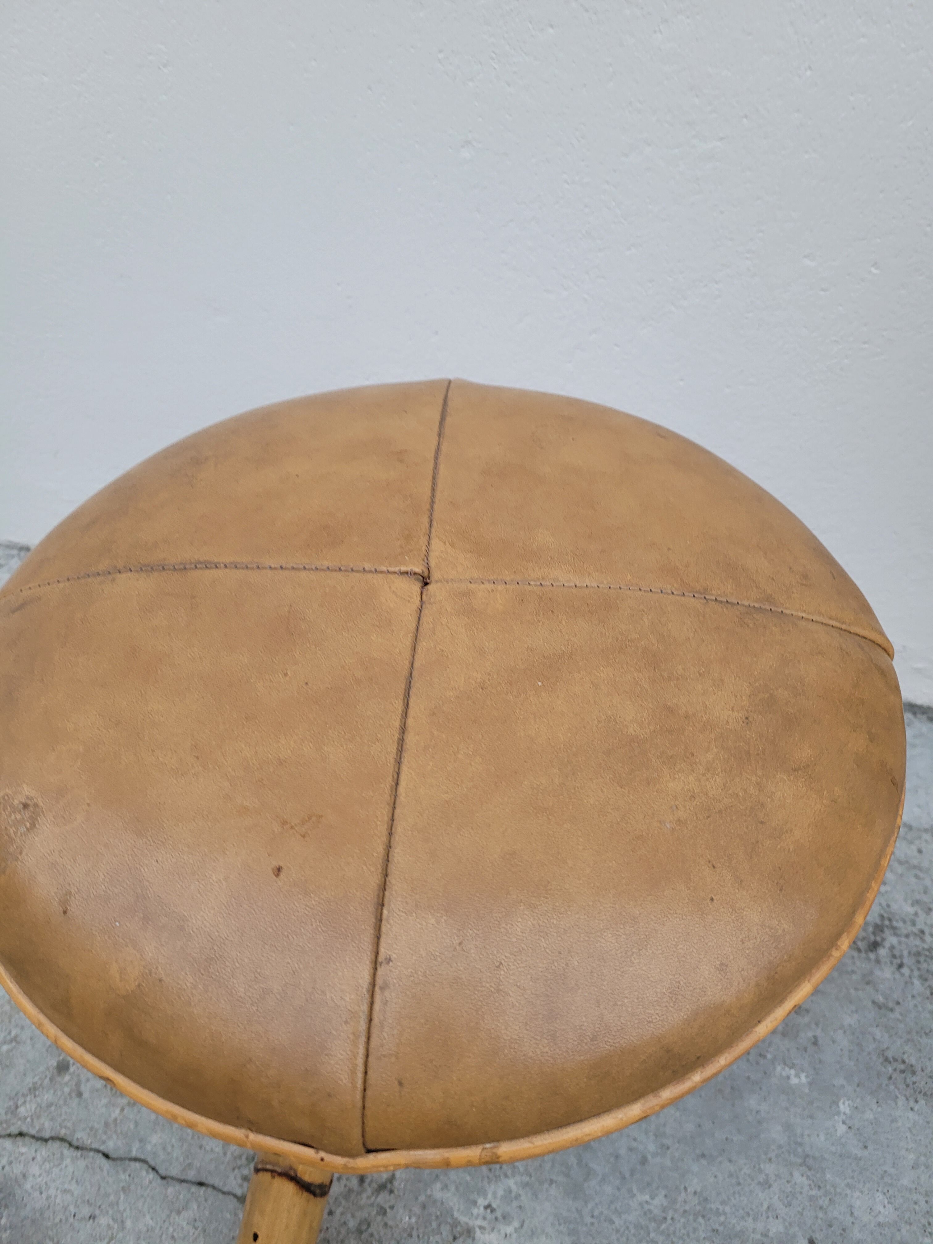 1950 vintage rattan dressing table with sun mirror