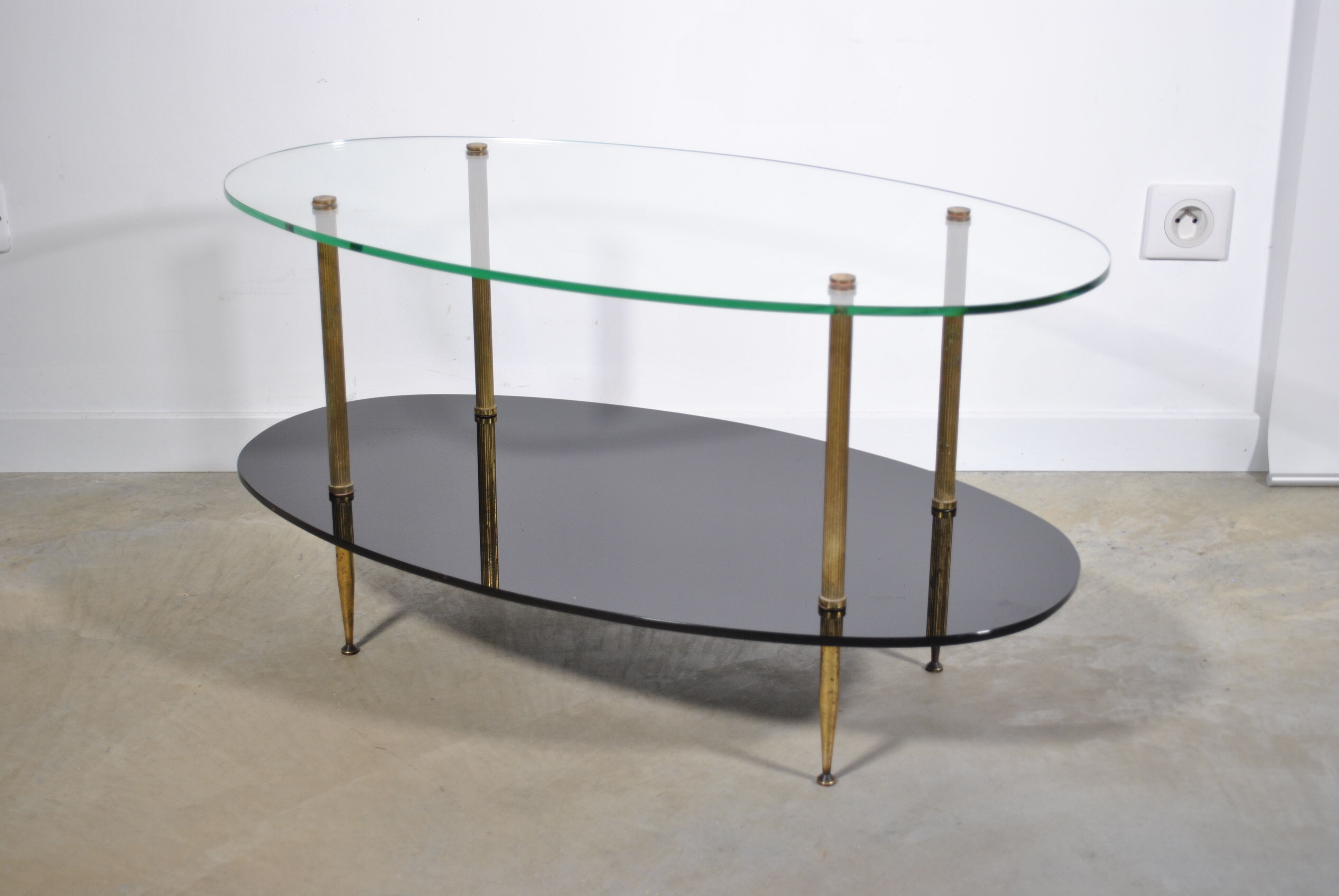 Glass coffee table 1960