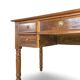 Italian pine wood centre writing desk from the 1960s, a reproduction o
