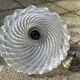 Brass and opaline pendant light, 1980s