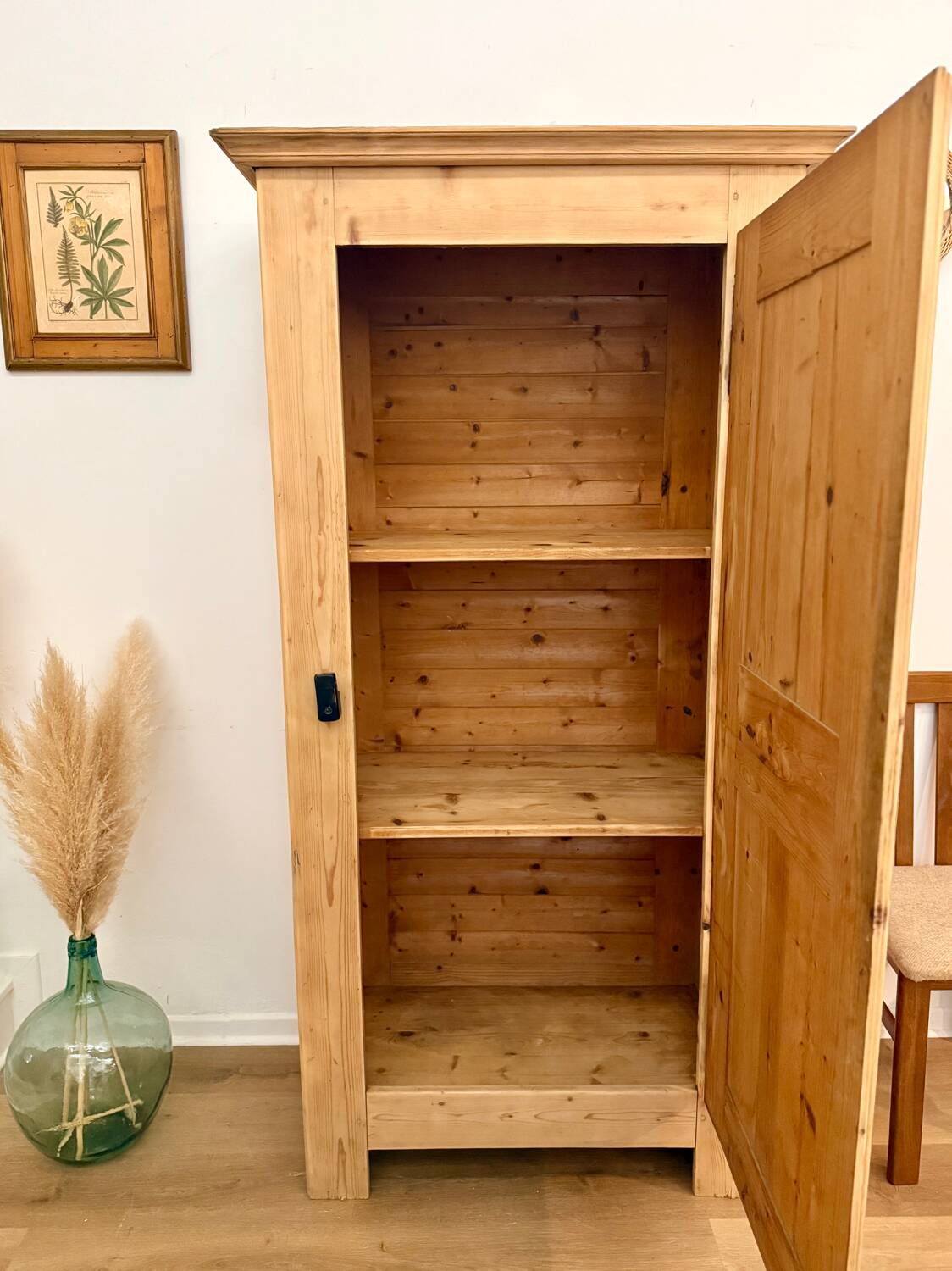 Solid wood cupboard