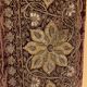 18th Century Indo-Portuguese Embroidery with Gold Thread on Velvet
