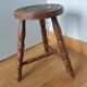 Turned wooden stool
