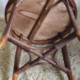 Rattan coffee table - early 20th century