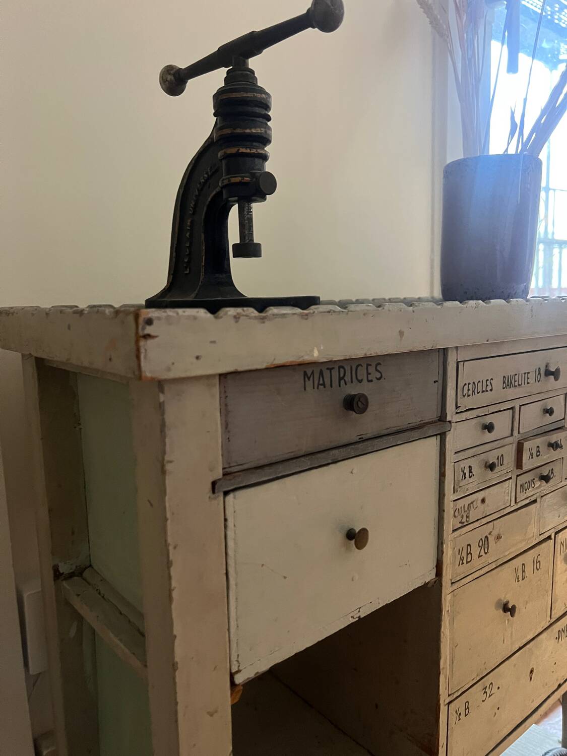 Old small haberdashery cabinet