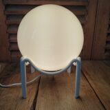 Original opaline globe lamp support metal white patinated dp 0922213