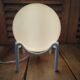 Original opaline globe lamp support metal white patinated dp 0922213