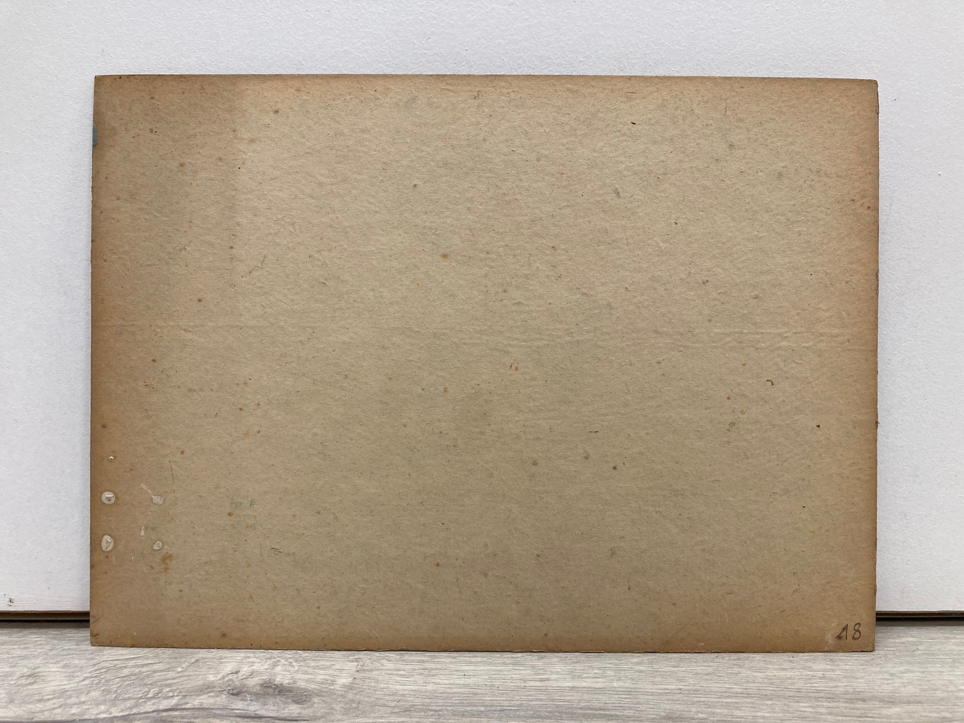 Oil on vintage panel