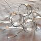 6 blown glass stems, circa 1900