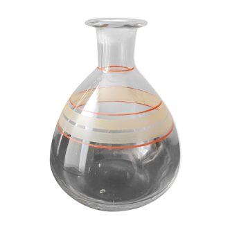 Vintage ball shaped glass decanter