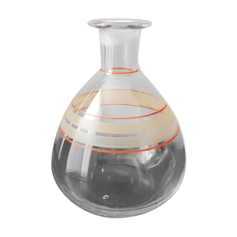 Carafe en verre forme boule vintage