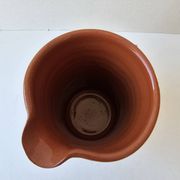 Ceramic jug with Provencal floral pattern signed (Signature to be identified)