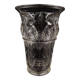 French Art Deco glass vase with cockatoo motif by Verlux