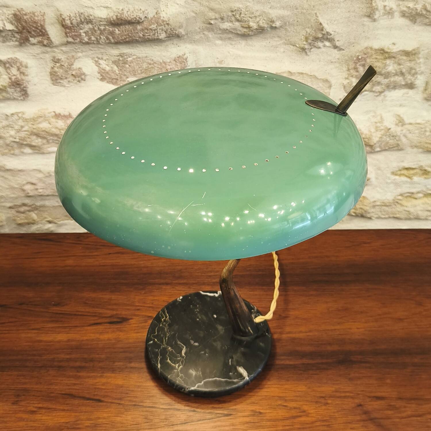 Lampe à poser design Oscar Torlasco, Lumen Milano, 1950