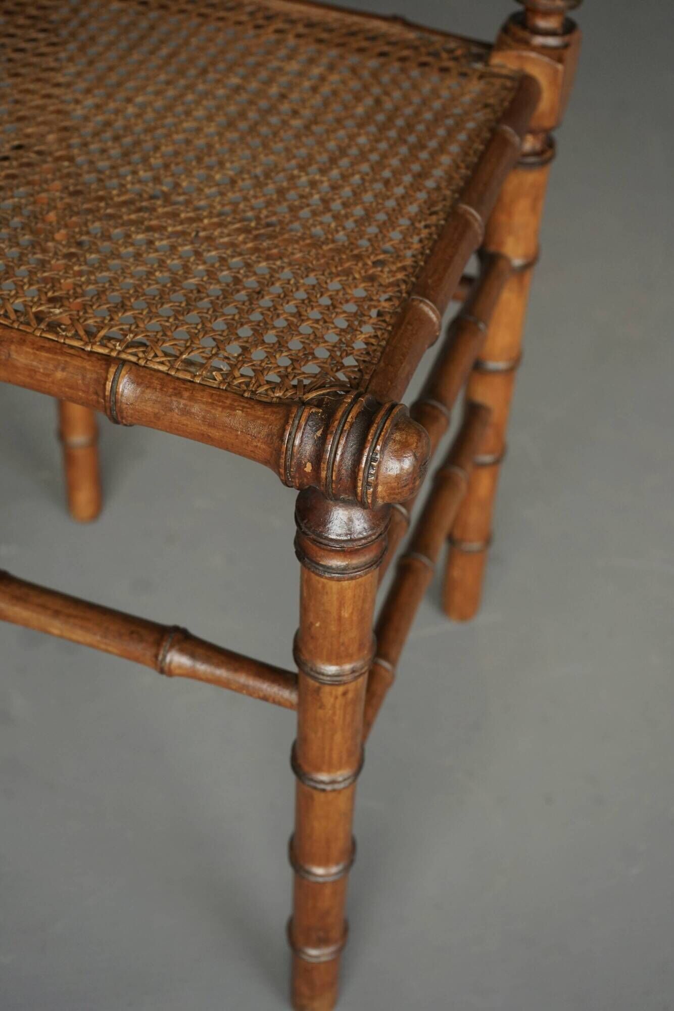 Antique American Faux Bamboo Side Chair. 1880s