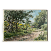 Watercolor Painting Jeep Nefkens (1926/1999) Watercolor "The Garden"