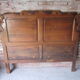 Headboard in oak of the years 50