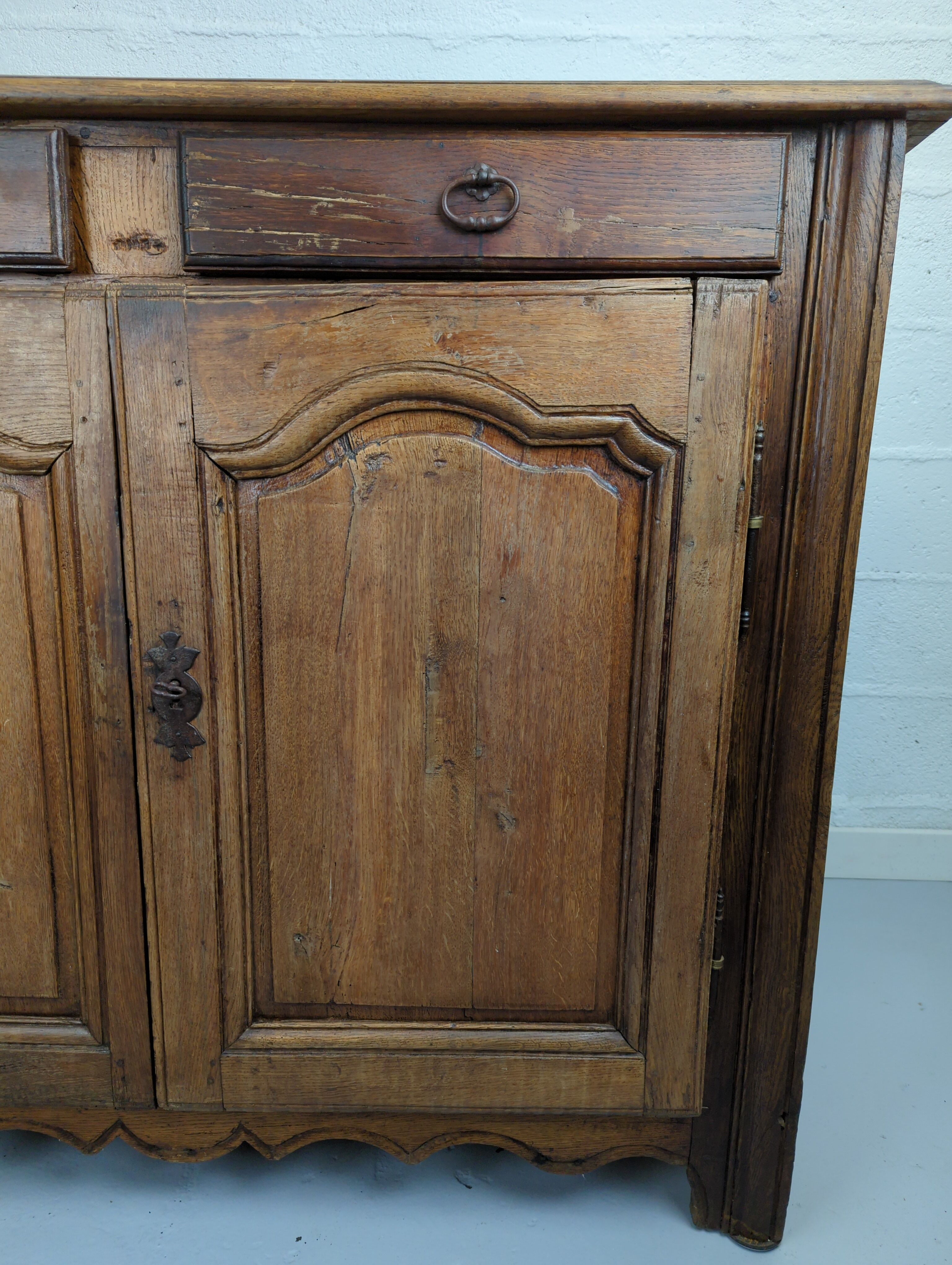 Antique sideboard two oak doors