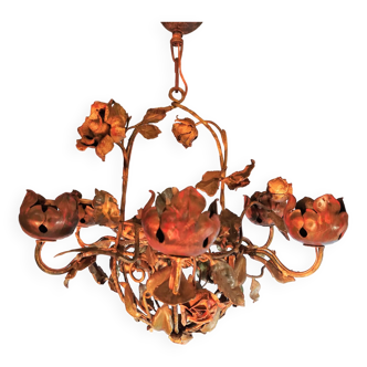 Floral pendant chandelier 1950s