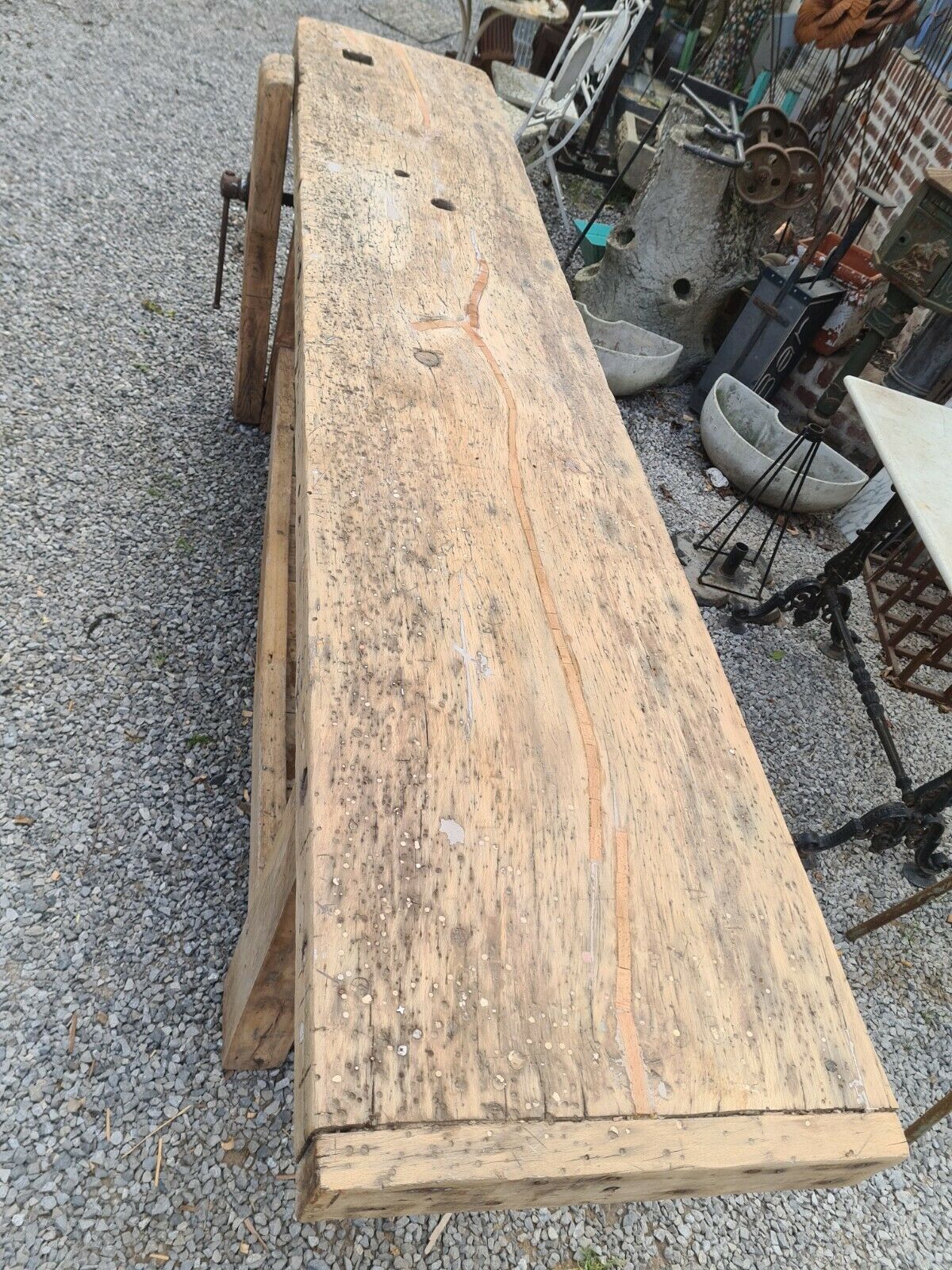 wooden cabinetmaker's workbench