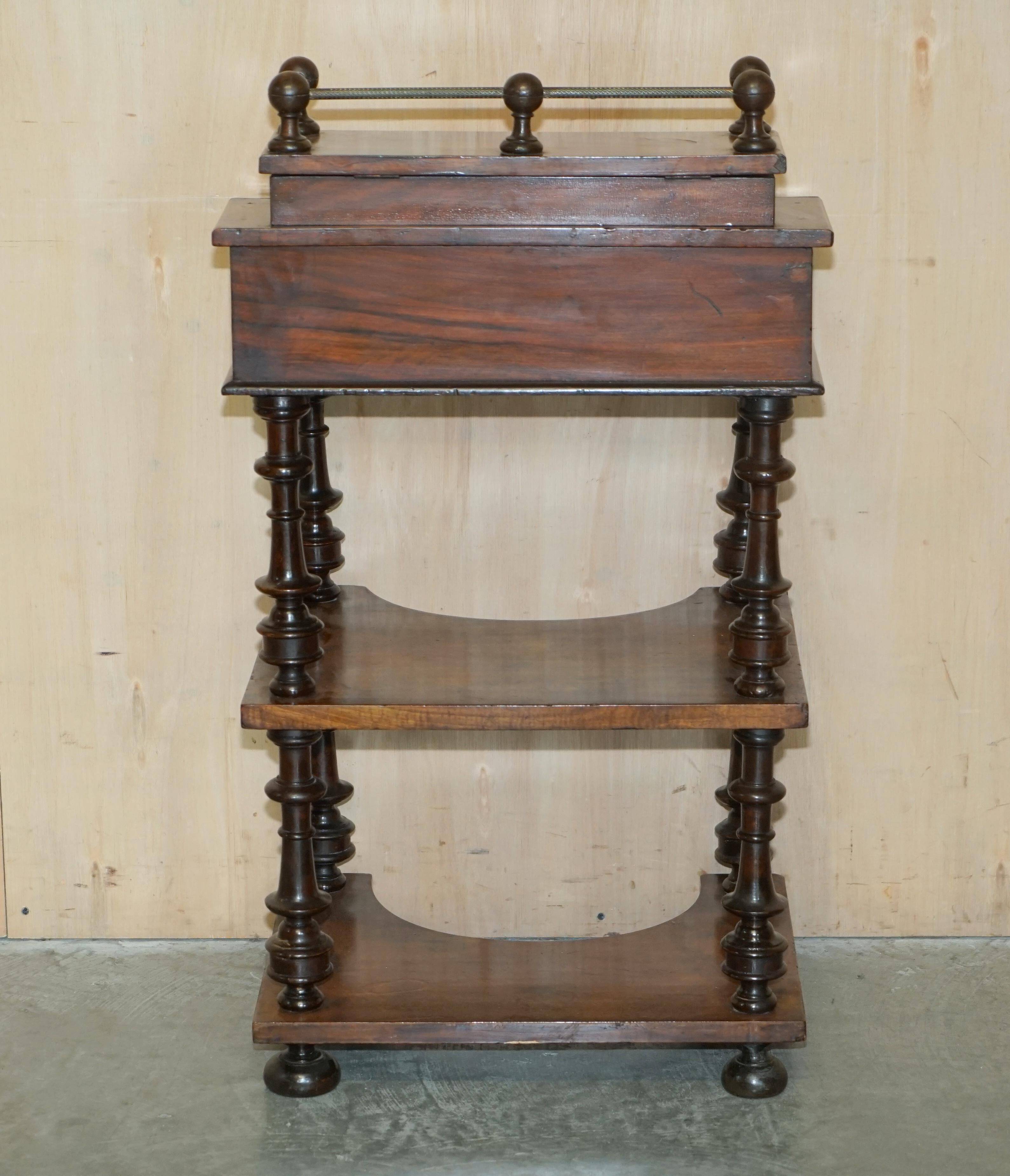 Pair of fully restored antique Davenport desks.
