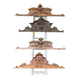 Set of 4 cabinet pediments