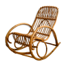 Rocking chair in rattan for children, Italy 60s