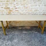 Folding brewery table