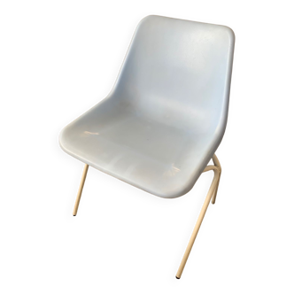 Chaise années 60 Robin Day Bleu